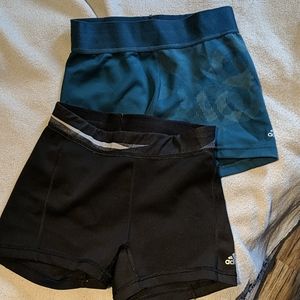 2 Adidas Climate Compression Shorts/Spandex